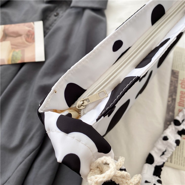 Túi vải canvas họa tiết bò sữa dây chun chất lừ hottrend TN208 - CLOUDY FASHION