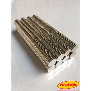 Combo 100 Viên Nam Châm Trắng 12x1mm ( Từ Tính Hút Cực Mạnh ), Nam Châm Đất Hiếm NdFeB