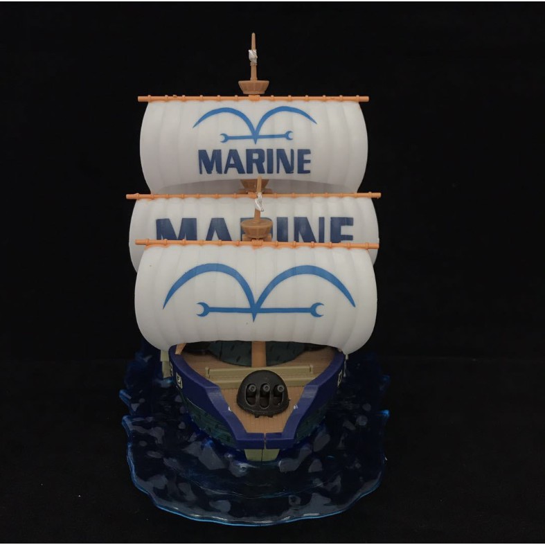 Mô hình One Piece Mô hình thuyền Hải Quân Marine rất chi tiết sắc nét rõ từng bộ phận