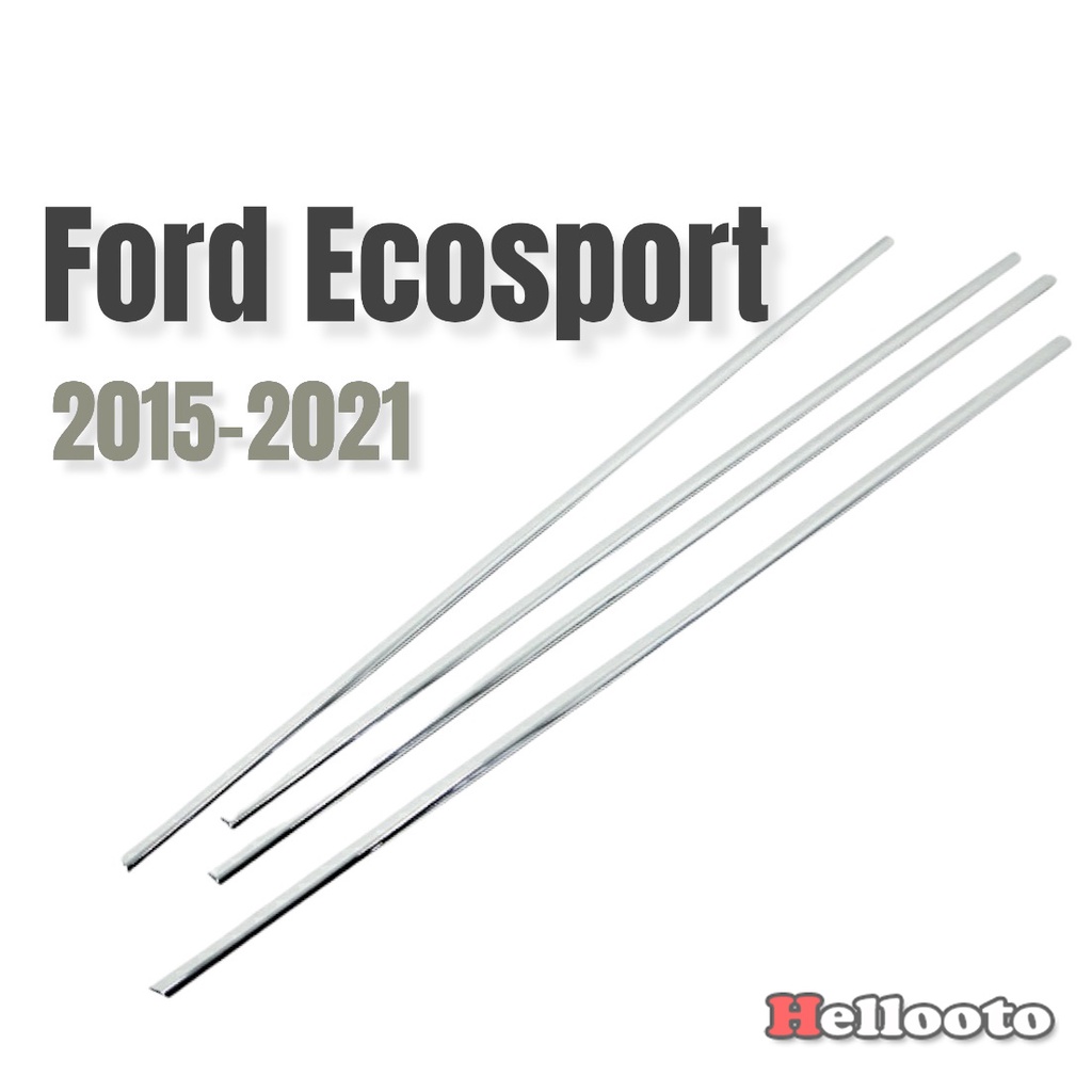 Nẹp chân kính Inox Cho Xe Ecosport 2014 đến 2021  Inox Cao cấp sáng bóng không rỉ