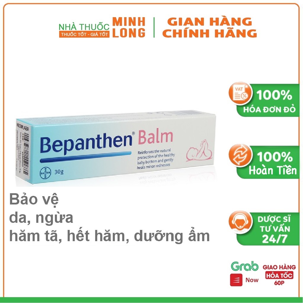 Kem hăm Bepanthen Balm - Hỗ trợ bảo vệ da bé (Tub 30g)