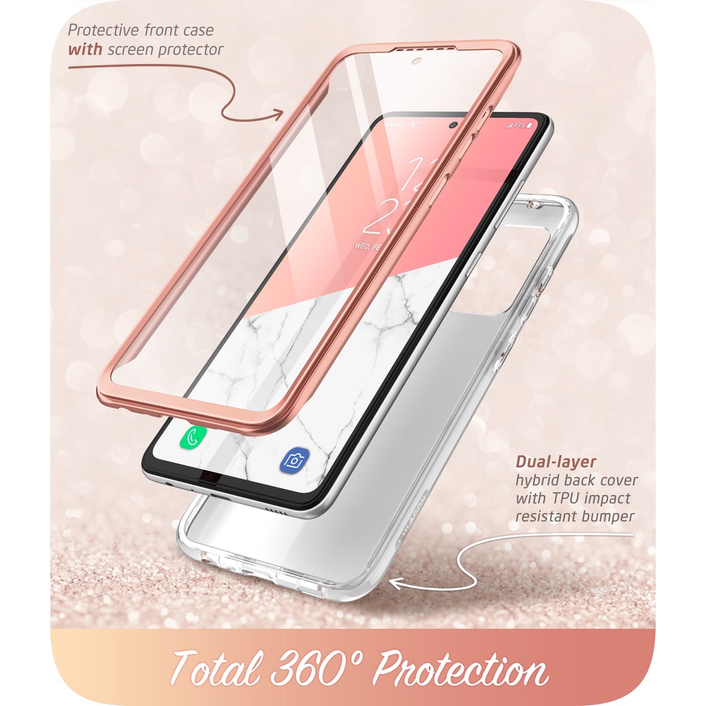 Ốp điện thoại SUPCASE mỏng bảo vệ toàn diện có màn hình và bảo vệ màn hình cho Samsung Galaxy A53 5G