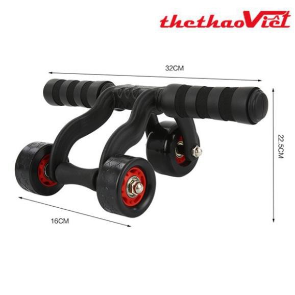 Con Lăn Tập Cơ Bụng, Con Lăn Tập Gym 4 Bánh Đa Năng Tại Nhà Nam/Nữ , Tặng Kèm Miếng Thảm VietMart