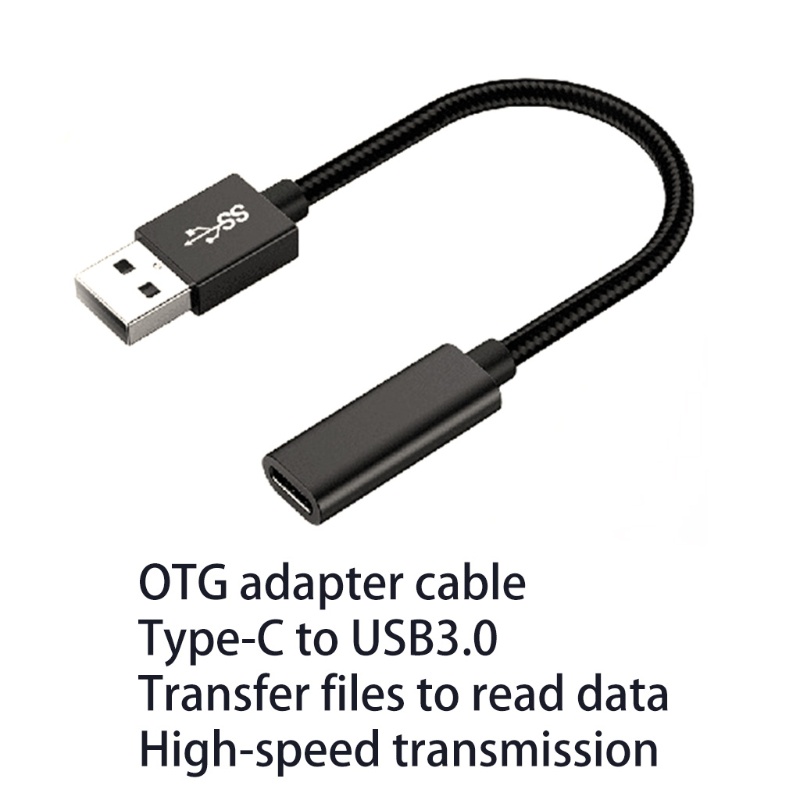 Cáp Sạc zzz 15cm Hai Trong Một Cổng Type C Sang Cổng USB 3.0 Cho Điện Thoại Và Máy Tính