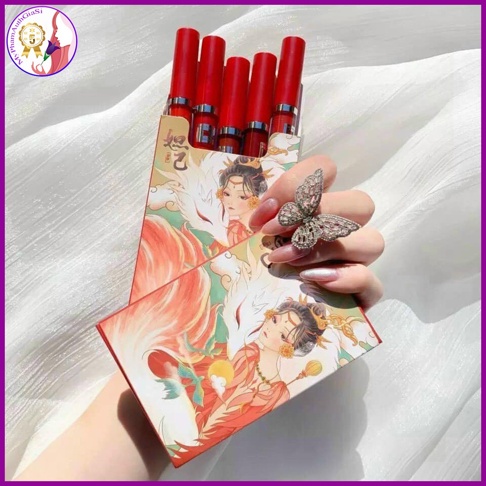 Set son 5 cây muge leen cô gái meyoco retro matte liquid | BigBuy360 - bigbuy360.vn