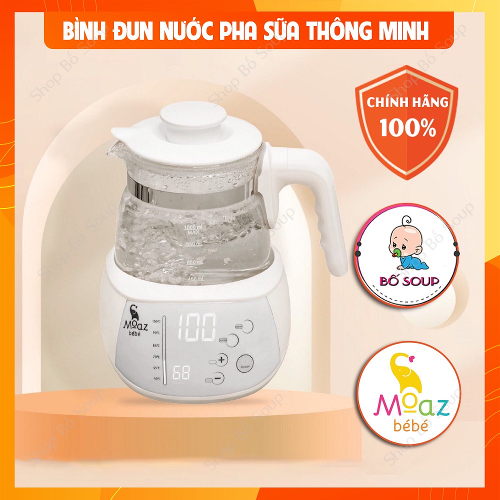 Máy đun nước pha sữa Moaz Bebe duy trì và điều chỉnh được nhiệt độ