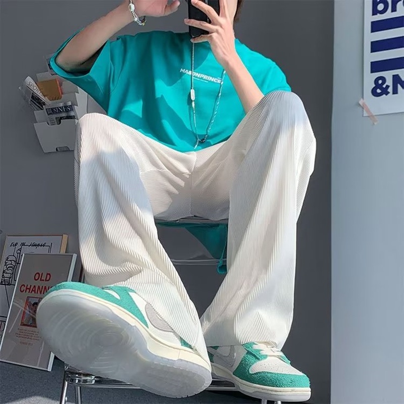 Quần Dài Ống Rộng Màu Sắc Thời Trang Cho Nam Size M-5XL