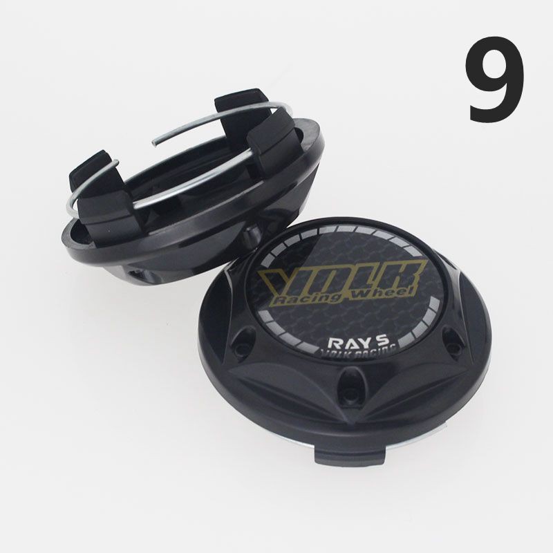 Bộ 4 nắp chụp mâm bánh xe hơi họa tiết volk / rays 2020 kích thước 68mm