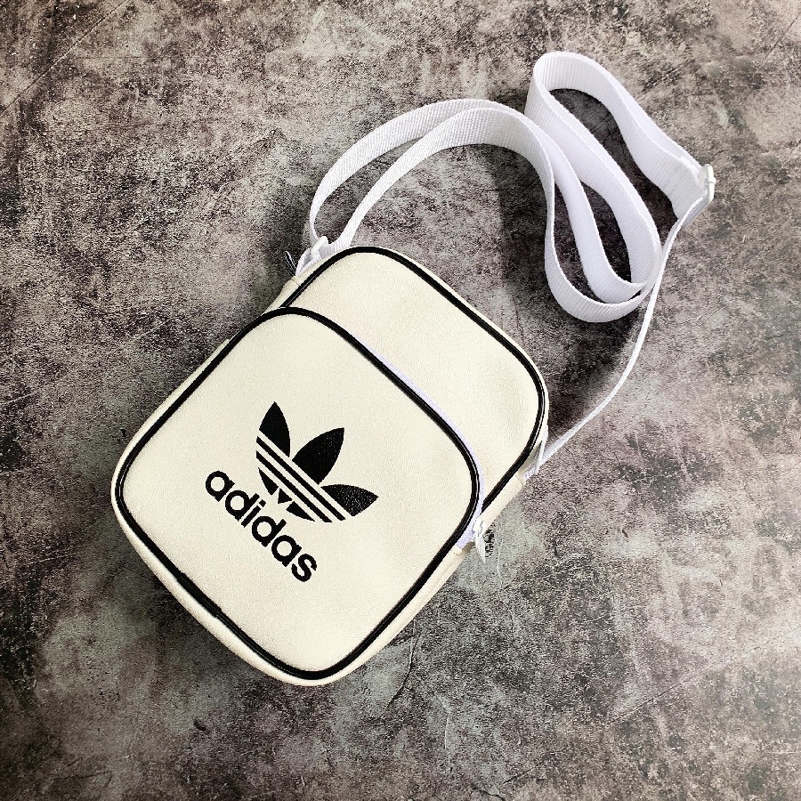 Túi Đeo Chéo Adidas Trắng Vintage Mini Bag Classic Full Tag Code