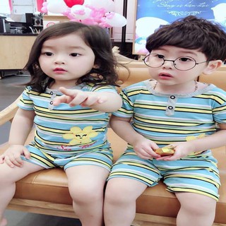 Bộ quần áo trẻ em cho bé trai bé gái co dãn thoáng mát