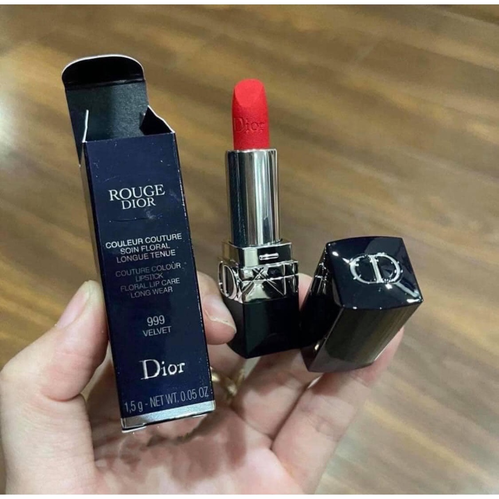 [Mini Full Box] Son Dior Rouge 999 Velvet Mới 2021