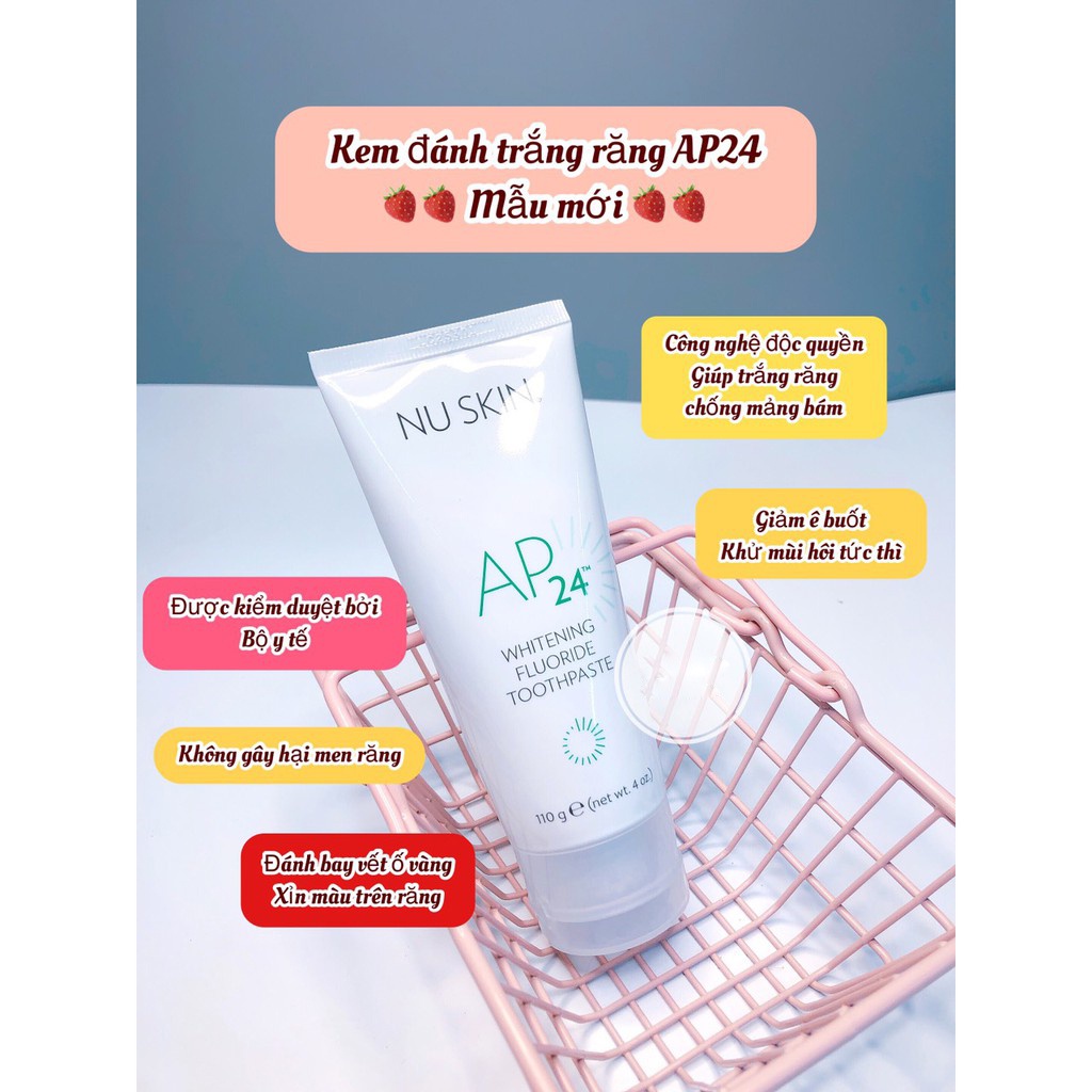 Kem đánh răng trắng sáng AP24 Nuskin Whiteing Flouride Toothpaste 110g