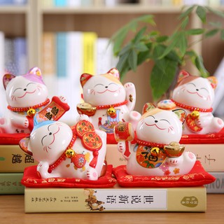 Mèo thần tài chiêu tài, chiêu lộc, cầu tiền tài - may mắn size 11cm