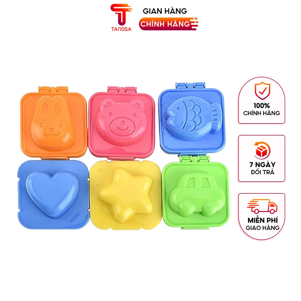 Khuôn ép cơm, ép trứng làm bánh nhiều hình dễ thương TANOSA KIDS