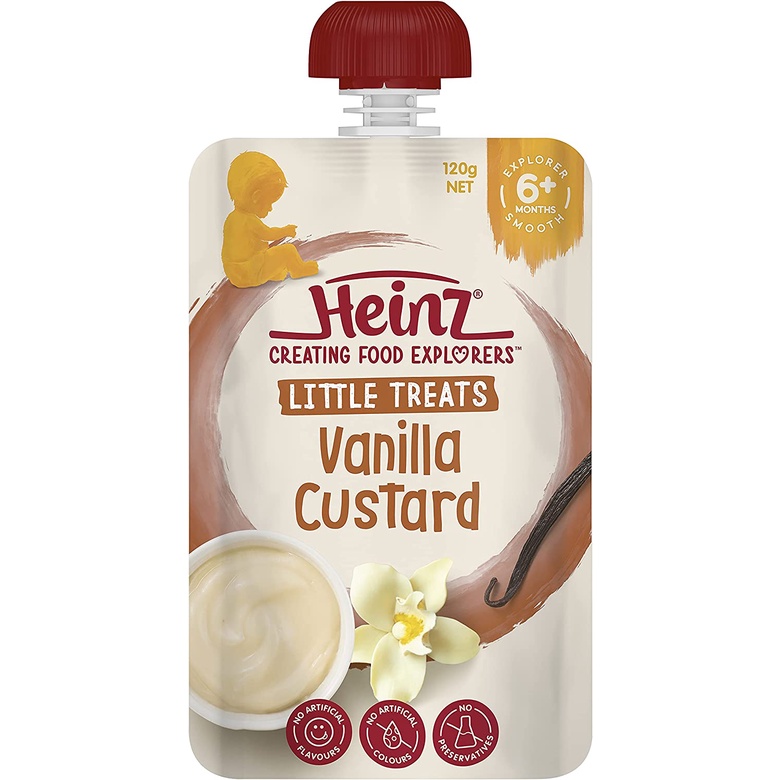 Váng Sữa/ Trái Cây Nghiền HEINZ CUSTARD ÚC Túi 120gr
