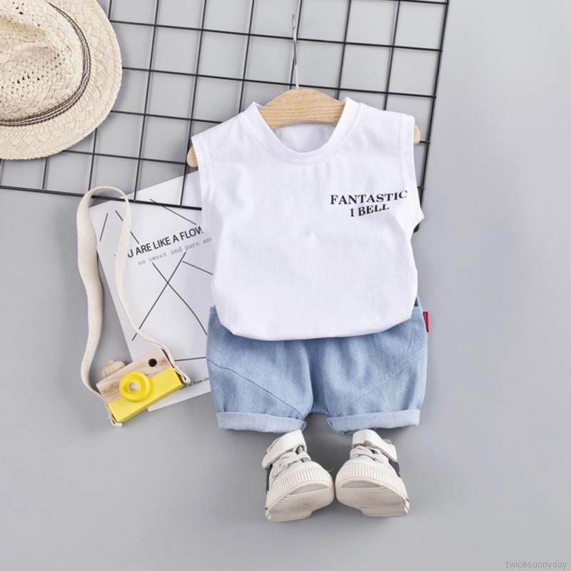 ☀ sunny ღ Bộ áo thun + quần short hình khủng long cho bé trai