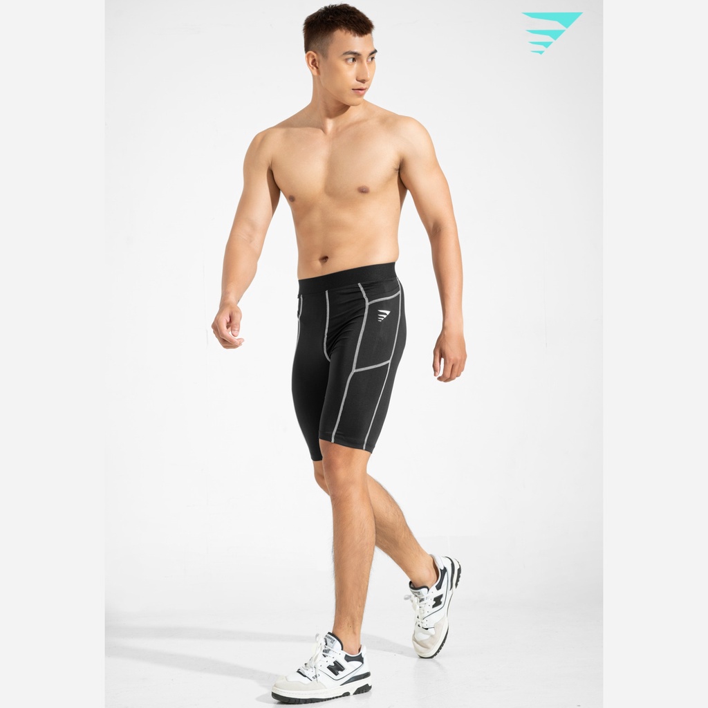 Quần legging đùi thể thao nam Fitme Combat form ôm body hỗ trợ giữ nhiệt bó cơ trong tập gym đá bóng yoga QNGN