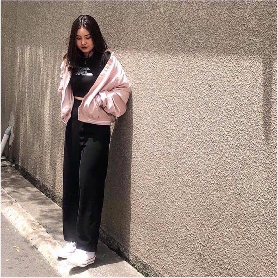 QUẦN CULOTTES DÀI 2 MÀU (Hình thật cận chất vải kéo sang phải để xem)