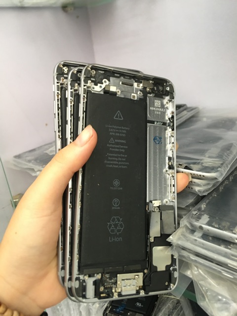 Cụm lưng iphone 6 plus màu đen bóc máy đẹp