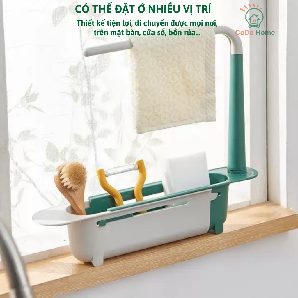 Kệ Để Đồ Rửa Chén 3in1, Kệ Để Đồ Rửa Bát Tiện Lợi
