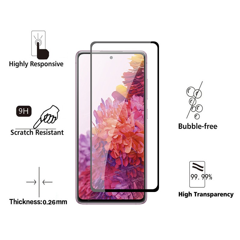 2 Kính cường lực bảo vệ màn hình thích hợp cho Samsung Galaxy S20 Fe SS S20 Fe Galaxy S20 FE 5g S20 FE 2020