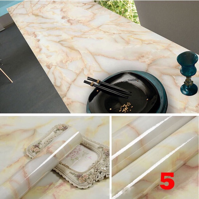 Combo Giấy dán tường vân đá marble stone dày dặn các loại (khổ 60cm)