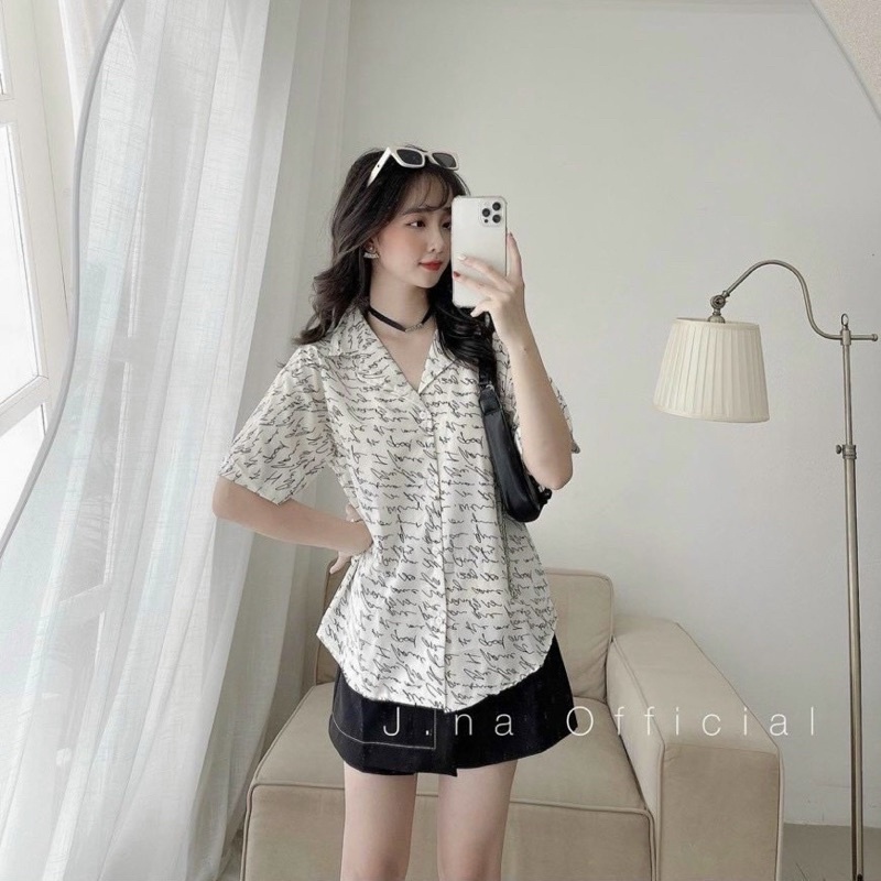 Sét sơ mi chữ quần giả váy bigsize 50-90kg mẫu chụp thật 100%