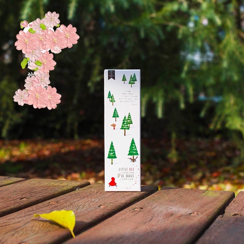 Hộp 30 tấm bookmark đánh dấu sách rừng xanh cây cối