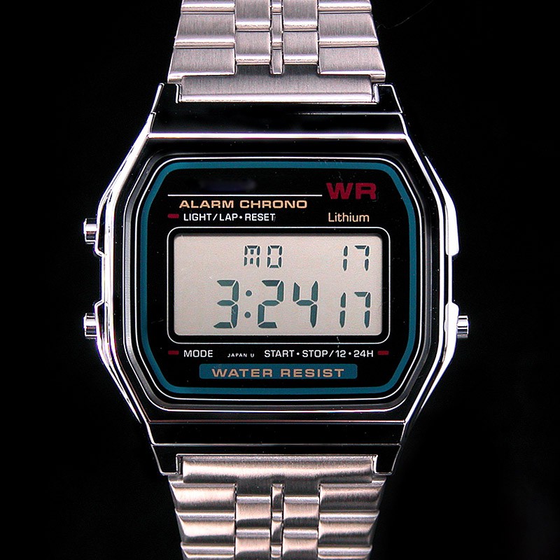 Đồng hồ nam, nữ A159W dây thép không gỉ , kiểu dáng cổ điển dành cho giới trẻ. Mini_watches | BigBuy360 - bigbuy360.vn