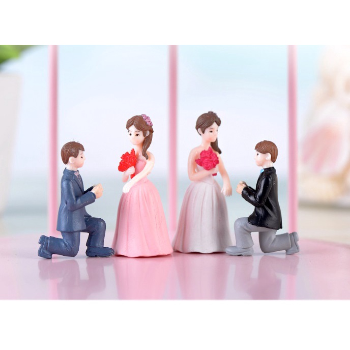 Phụ kiện trang trí - Cầu hôn ( trang trí chụp hình, bàn làm việc, quà lưu nệm ...)