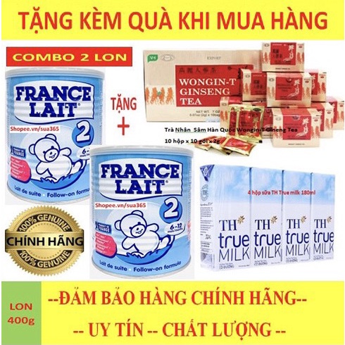 Combo 2 Lon Sữa France Lait 2_400g + ( Kèm Quà Tặng )