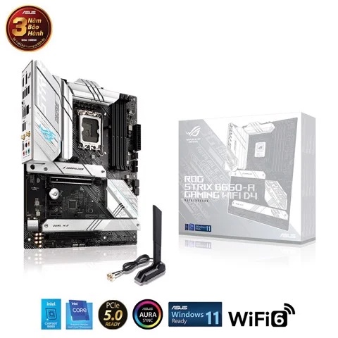 Mainboard - Bo mạch chủ Asus ROG STRIX B660-A GAMING WIFI D4- hàng chính hãng 36T