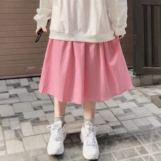 CHÂN VÁY KẺ CARO - có 2 size
