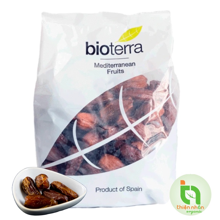 [2 loại] Chà là hữu cơ đã tách hạt Bioterra 200gr và 500gr Organic Pitted Dates