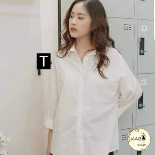 Áo Sơ Mi Trơn BASIC áo đi học Unisex thô lụa mịn mát
