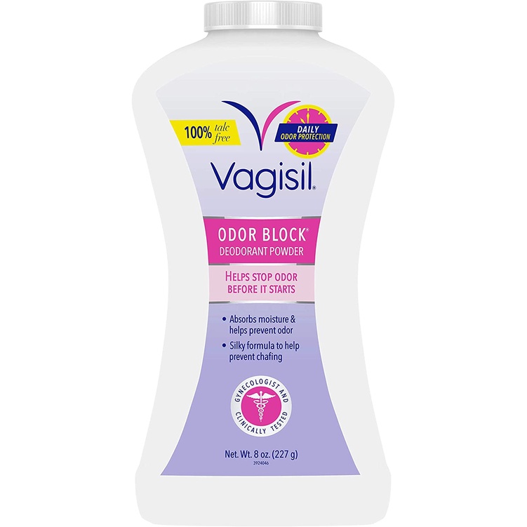 Bill US - Phấn rôm vệ sinh phụ nữ VAGISIL DEODORANT POWDER ODOR BLOCK