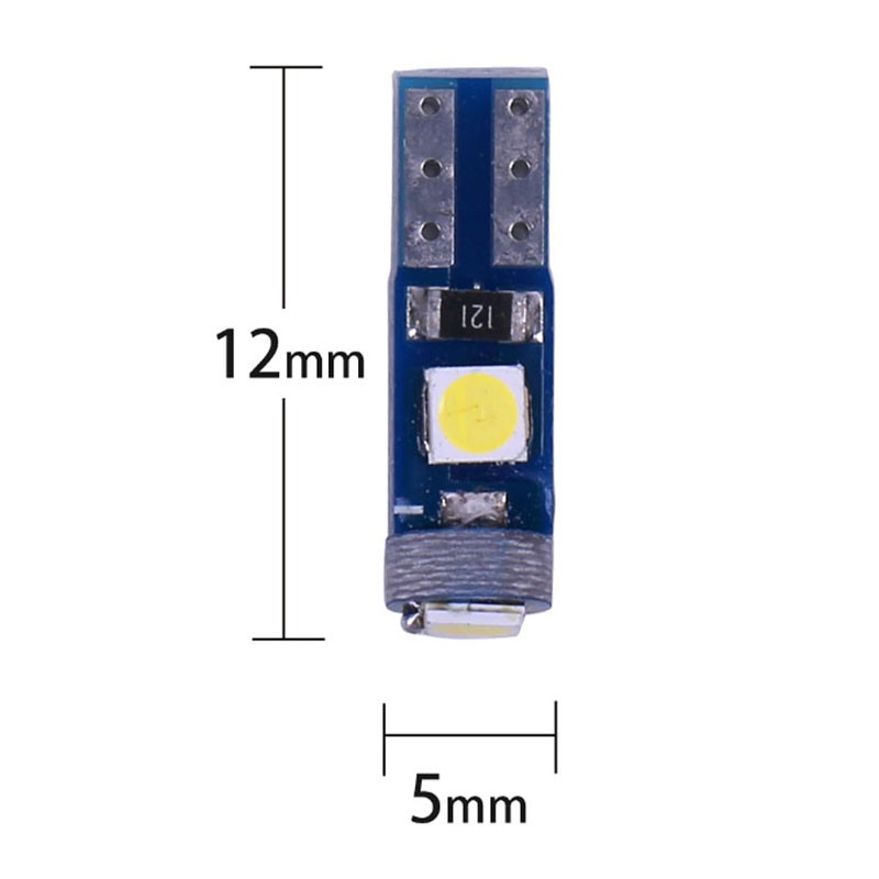 Bóng Đèn LED Chỉ Báo LYMOYO T5 W3W W1.2W 3SMD Chêm Taplo Xe Hơi