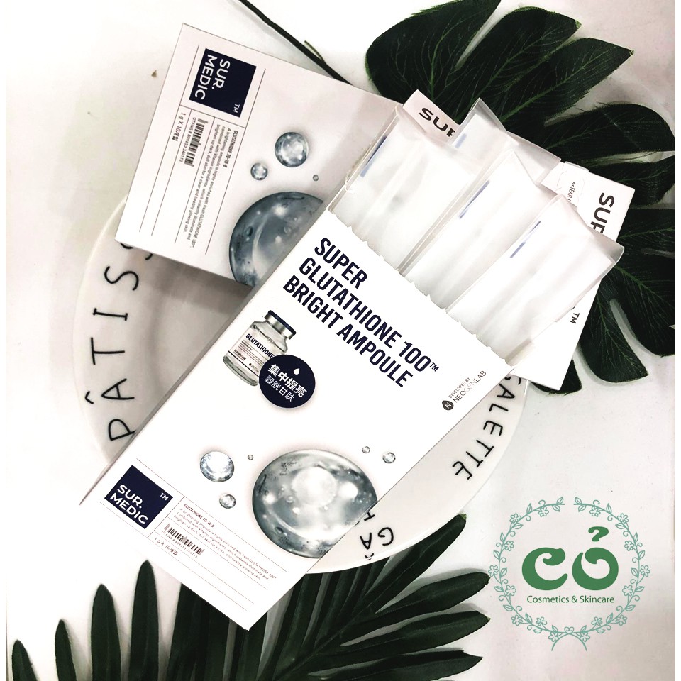 Tinh chất truyền trắng Sur.Medic Super Glutathione 100 Bright Ampoule | BigBuy360 - bigbuy360.vn