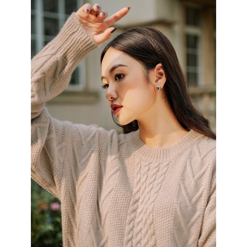 Oyster and Snail - Áo Biscuit Knit - 0001