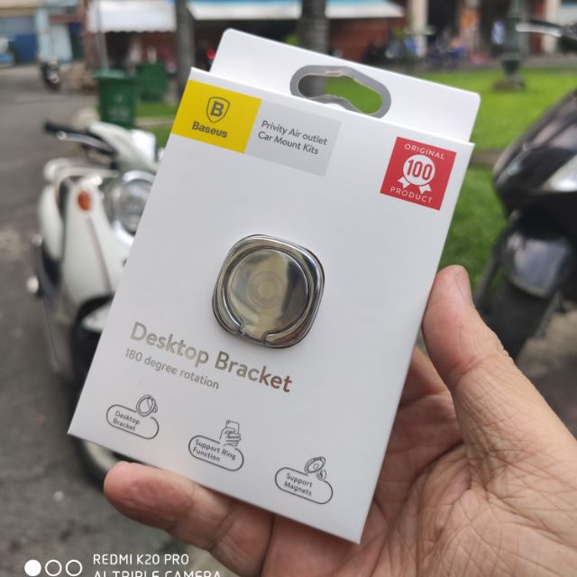Ring dán Baseus kim loại xoay 180 độ có nam châm | BigBuy360 - bigbuy360.vn