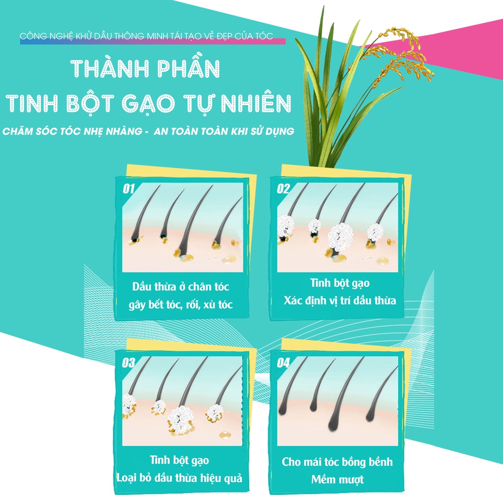 Combo 2 Chai Dầu Gội Khô Batiste Số 1 UK Dầu gội khô Cho tóc Hết Bết, Dính Bồng Bềnh Tức Thì Chai 50ml