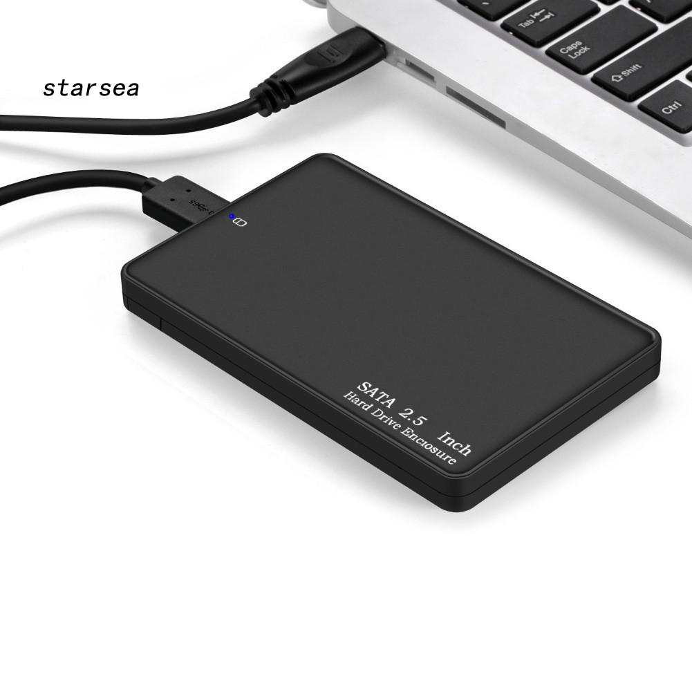 STSE_USB 3.0 2.5inch SATA HDD SSD Enclosure External Hard Drive Disk Case Box for PC