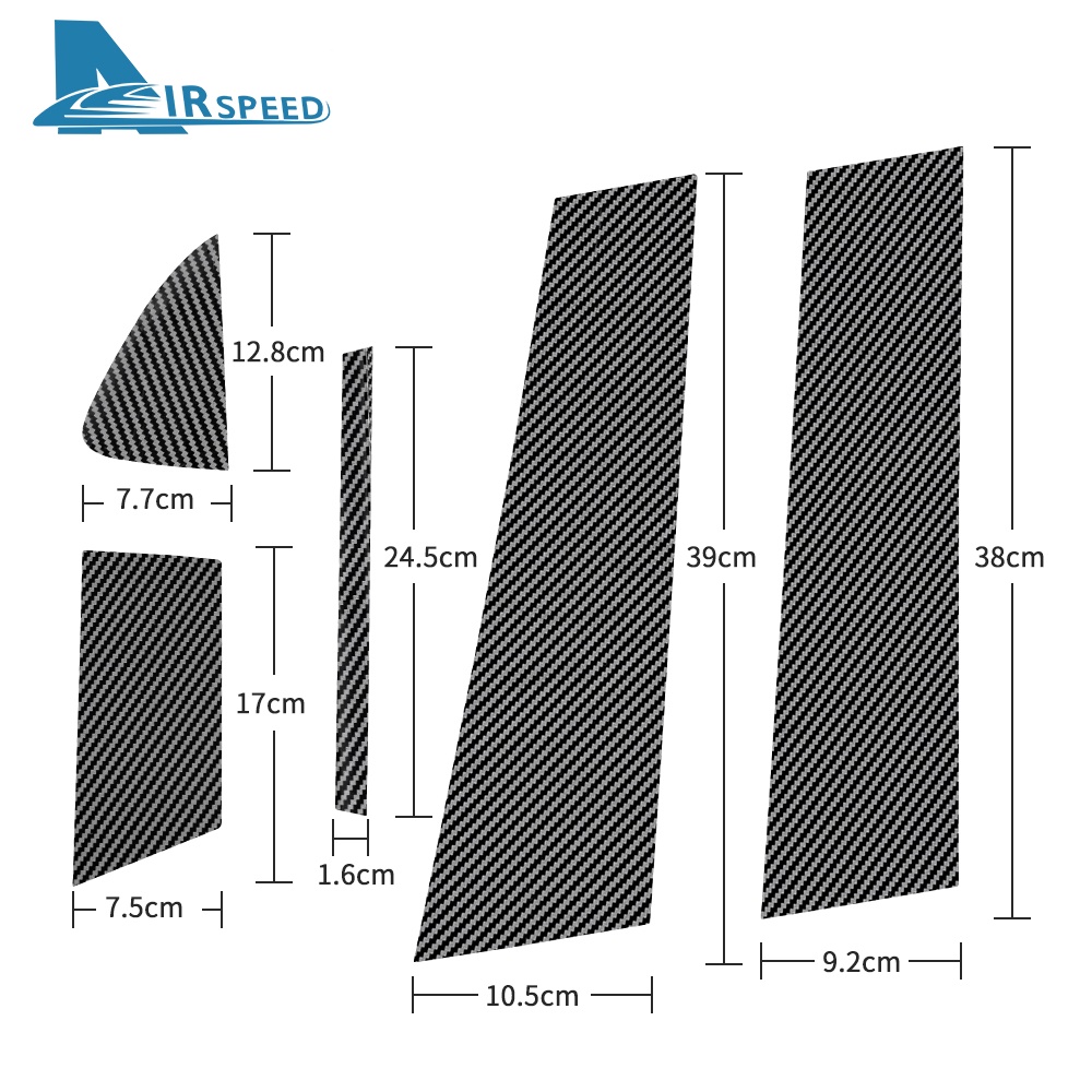 Miếng Dán Viền Cửa Sổ Xe Hơi Bằng Sợi Carbon Cho Mazda 3 6 CX5 CX-30 Axela Atenza