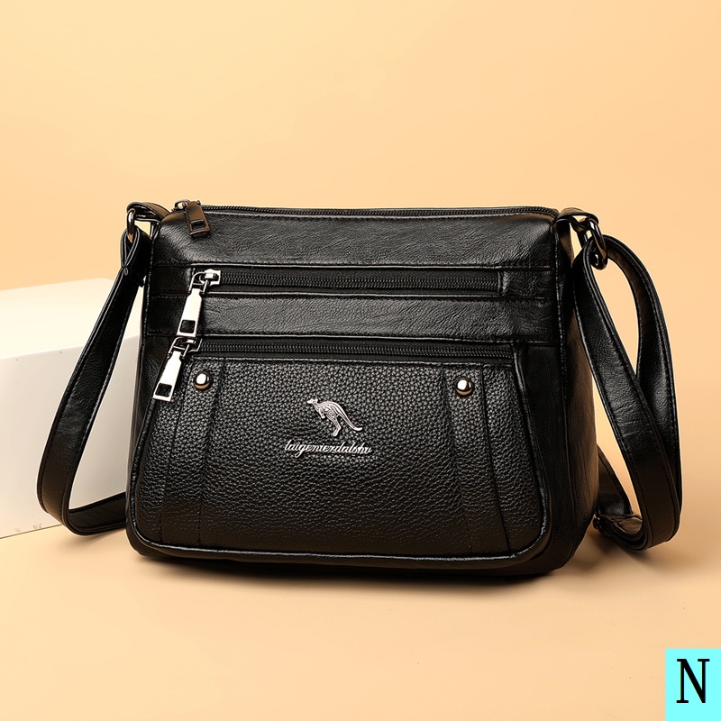 Túi Đeo Chéo Một Bên Vai Bằng Da Thật Thời Trang Mới Dành Cho Phụ Nữ Trung Niên 2022