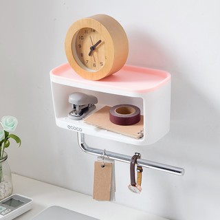 Kệ để đồ phòng tắm kèm móc khăn ecc1716