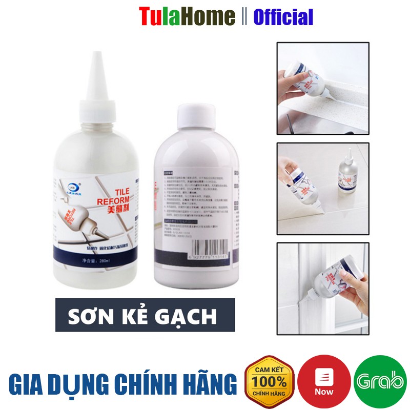 Sơn kẻ vạch Tile Reform 280ml, keo chà ron La'Home