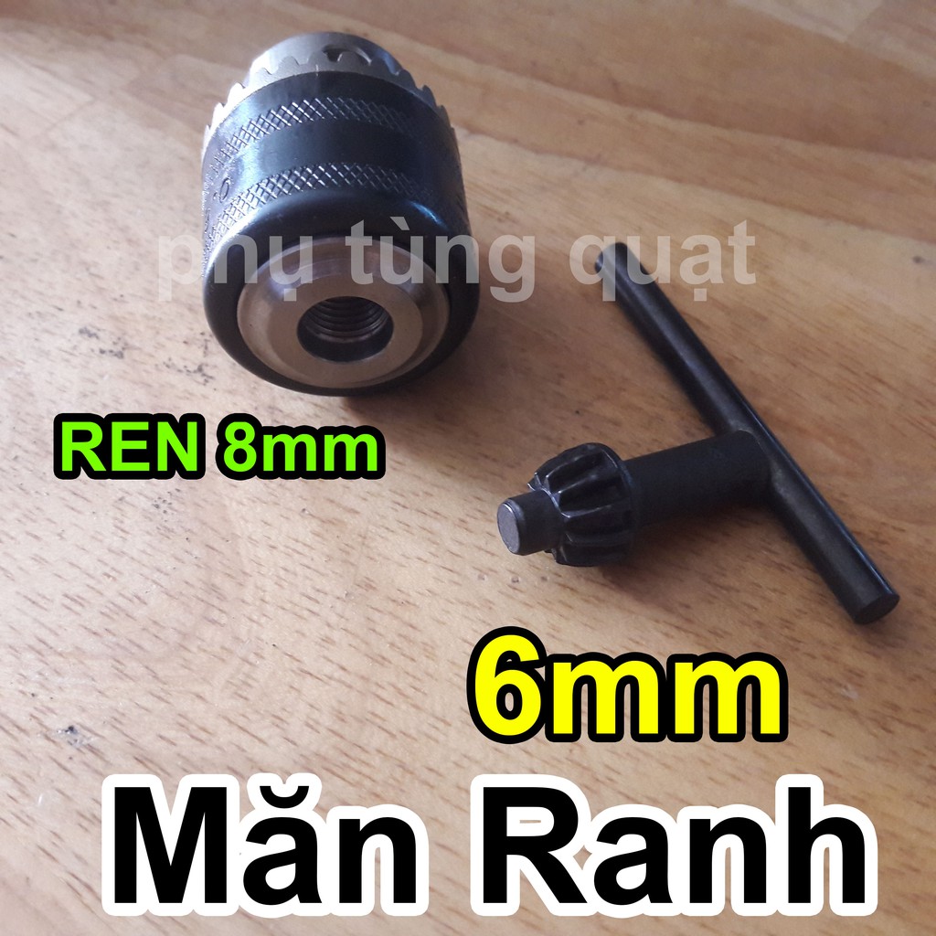 Măn ranh 6ly ren vặn 10mm - Đầu kẹp mũi khoan 6mm - phụ tùng quạt dụng cụ cầm tay