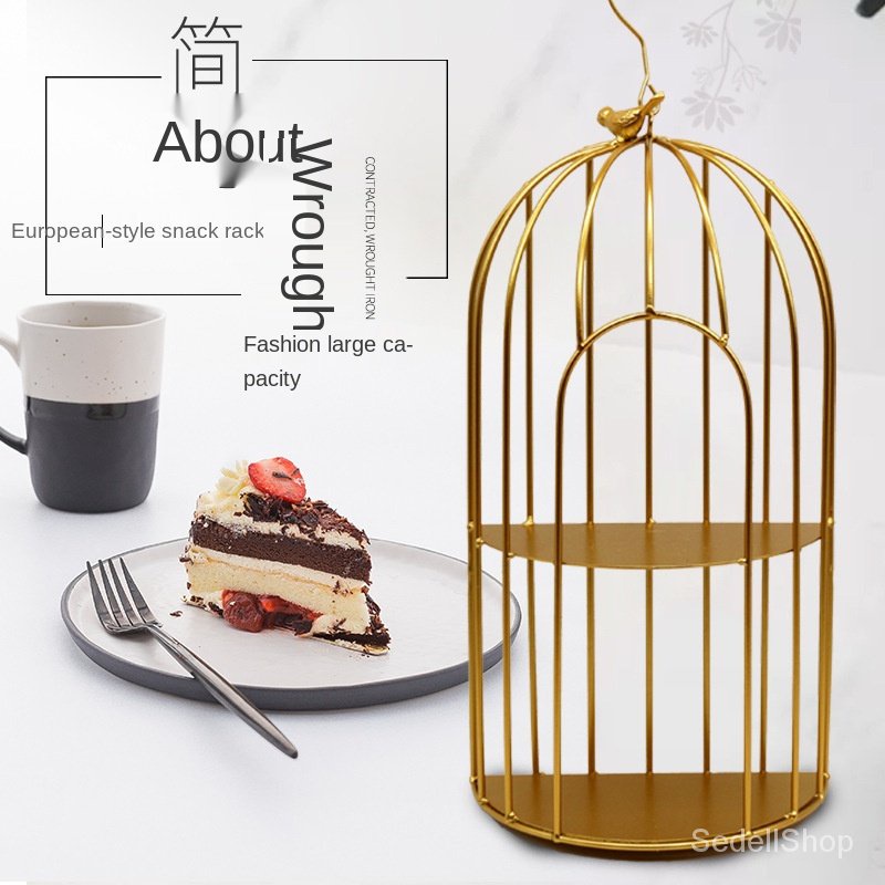 Giá Đỡ Trưng Bày Bánh / Trang Sức / Món Tráng Miệng Bằng Sắt Rèn Phong Cách Bắc Âu Nhiều Tầng | BigBuy360 - bigbuy360.vn