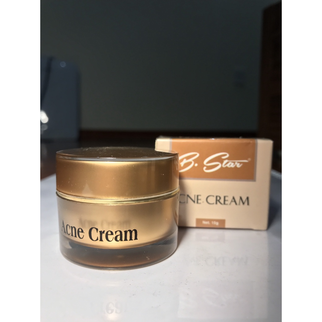 Kem Mụn B Star Acne Cream B.Star Kem Giảm Mụn Mờ Sẹo Mờ Thâm Bstar Chính Hãng Hũ 15g Chất Lượng Cao