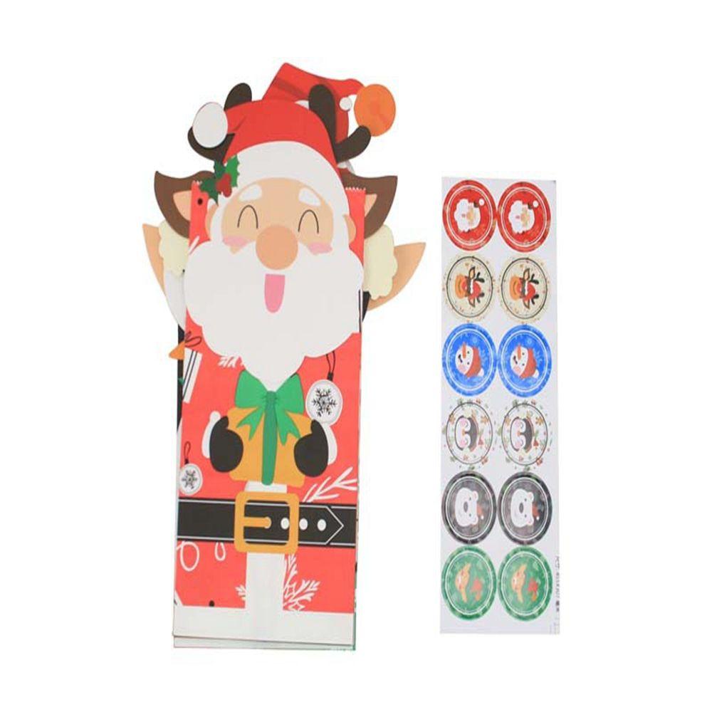 Túi Đựng Thức Ăn Hình Ông Già Noel Trang Trí Giáng Sinh